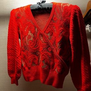 Christian Dior Women’s Red Sweater (Size Medium)